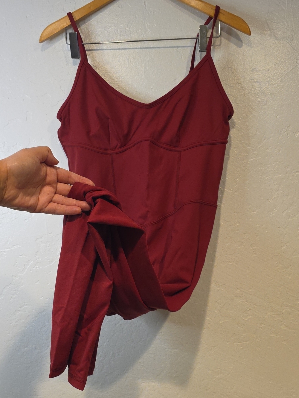 JoyLab Burgundy One-Piece Leotard